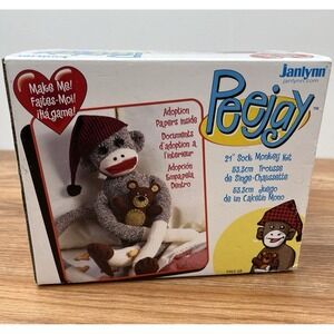 Janlynn Make Your Own Peejay 21" Sock Monkey Craft Sewing Kit NEW